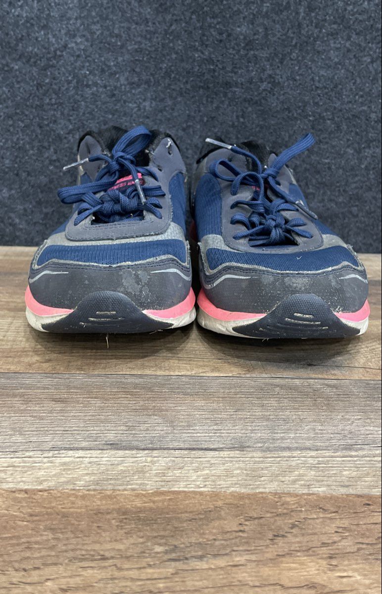 Skechers Shape-ups Black Blue Pink Fitness Walking Shoes Size 11