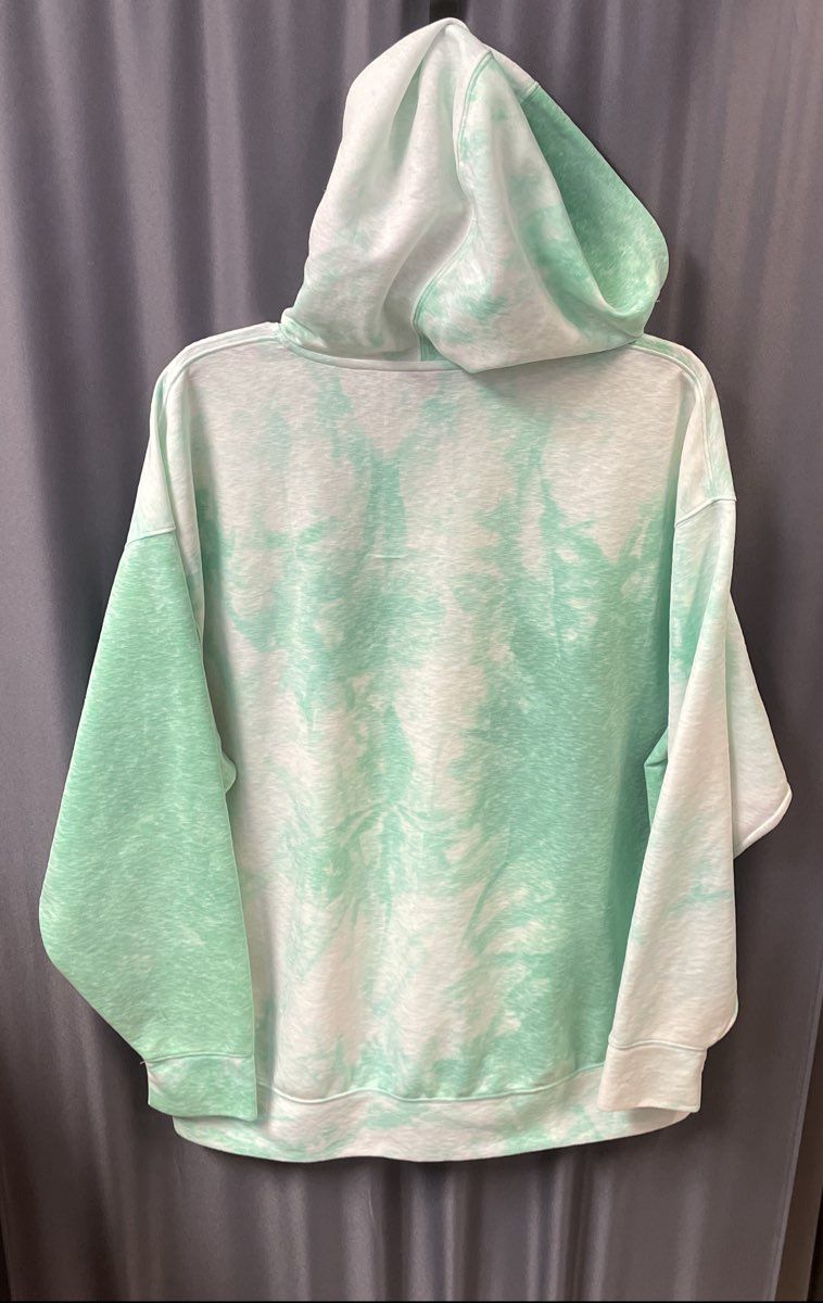 Nike Men's Green White Tie-Dye Dri-FIT Pullover Hoodie Sz L