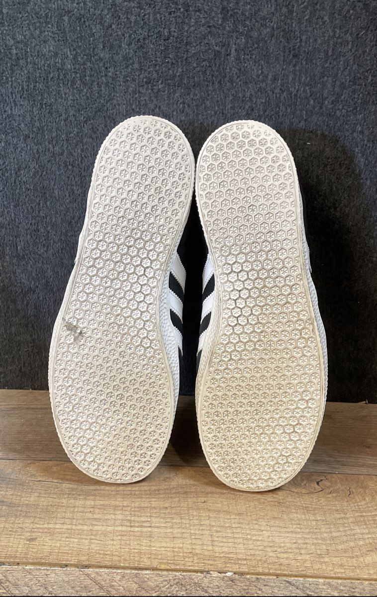 Adidas Originals Gazelle Core Black White Suede Sneakers Women's 6