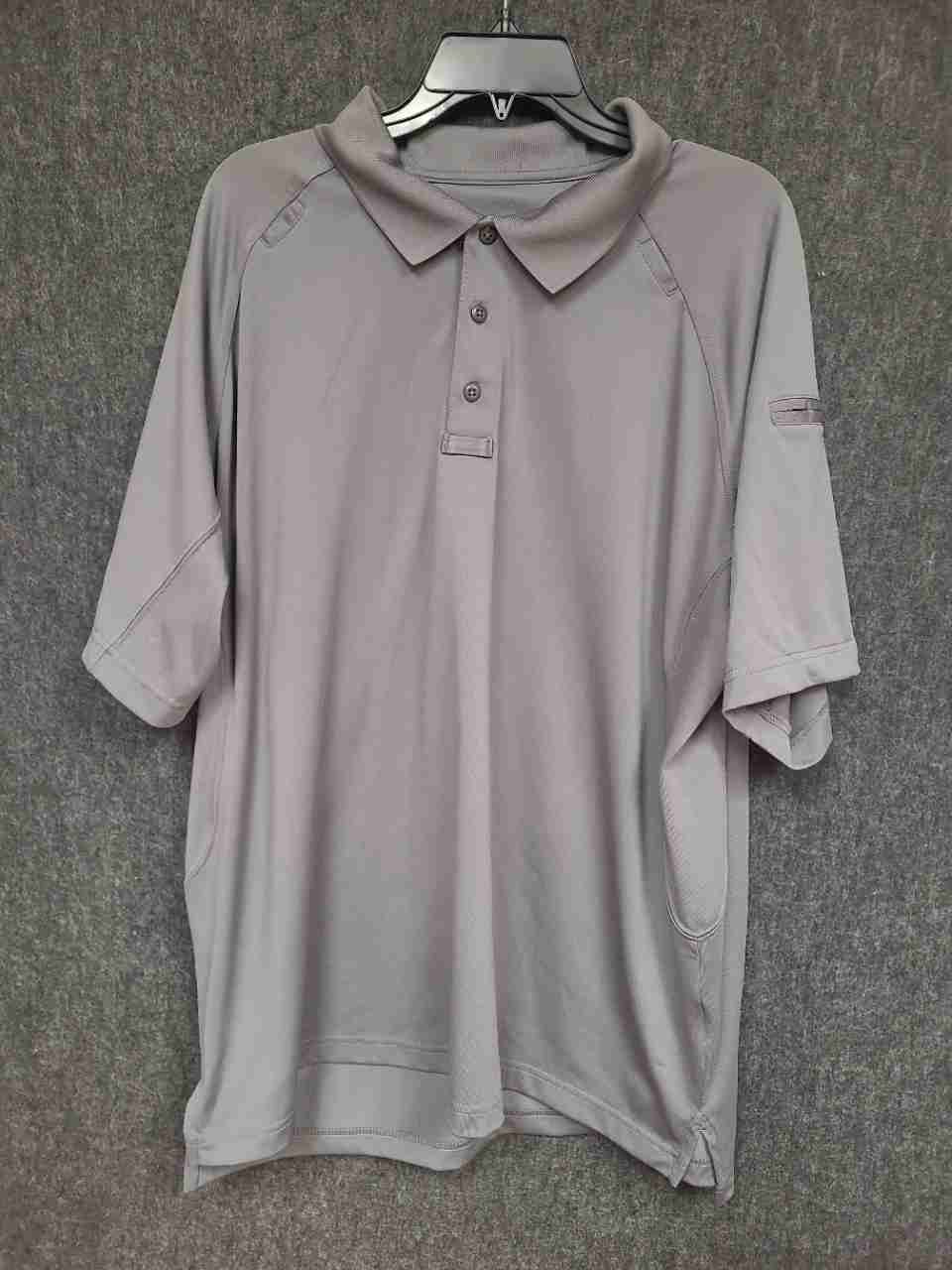 5.11 Tactical Men's Gray Performance Short Sleeve Polo Shirt Sz 2XL