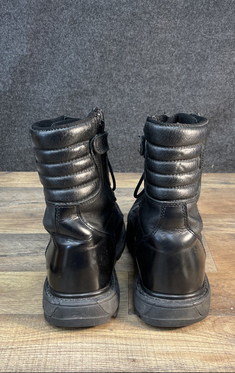 Thorogood Gen-Flex2 Black Leather Side-Zip Tactical Work Boots Men's Size 12