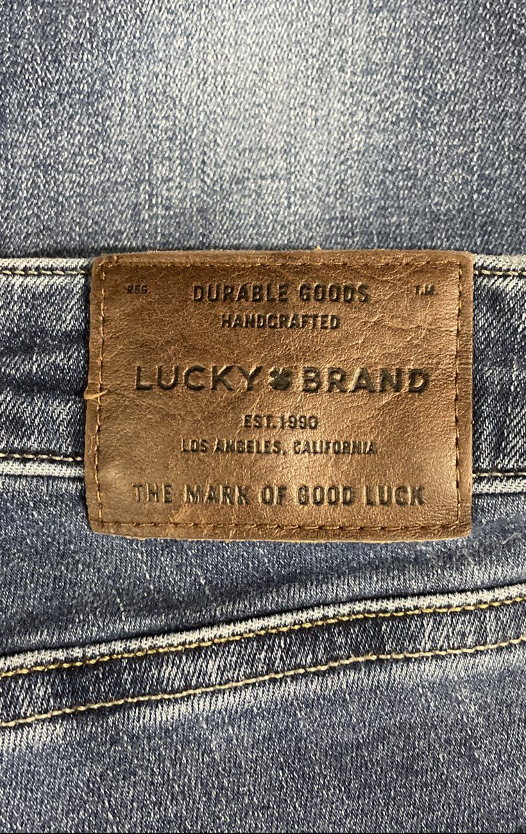 Lucky Brand Women's Blue Medium Wash Skinny Denim Jeans Sz 12/31 Regular
