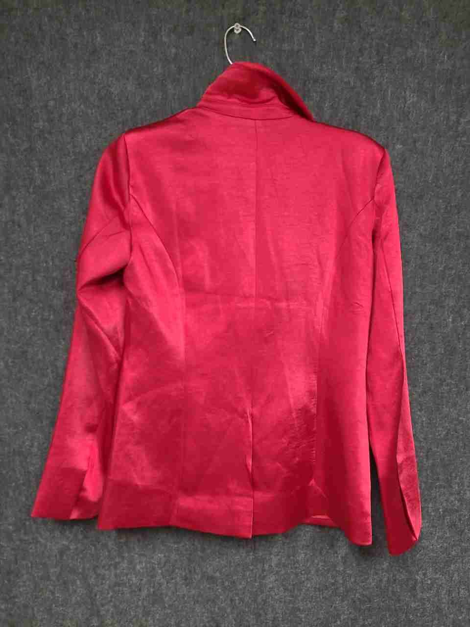 Lulus Women's Red Single Button Notched Lapel Blazer Sz XS NWT