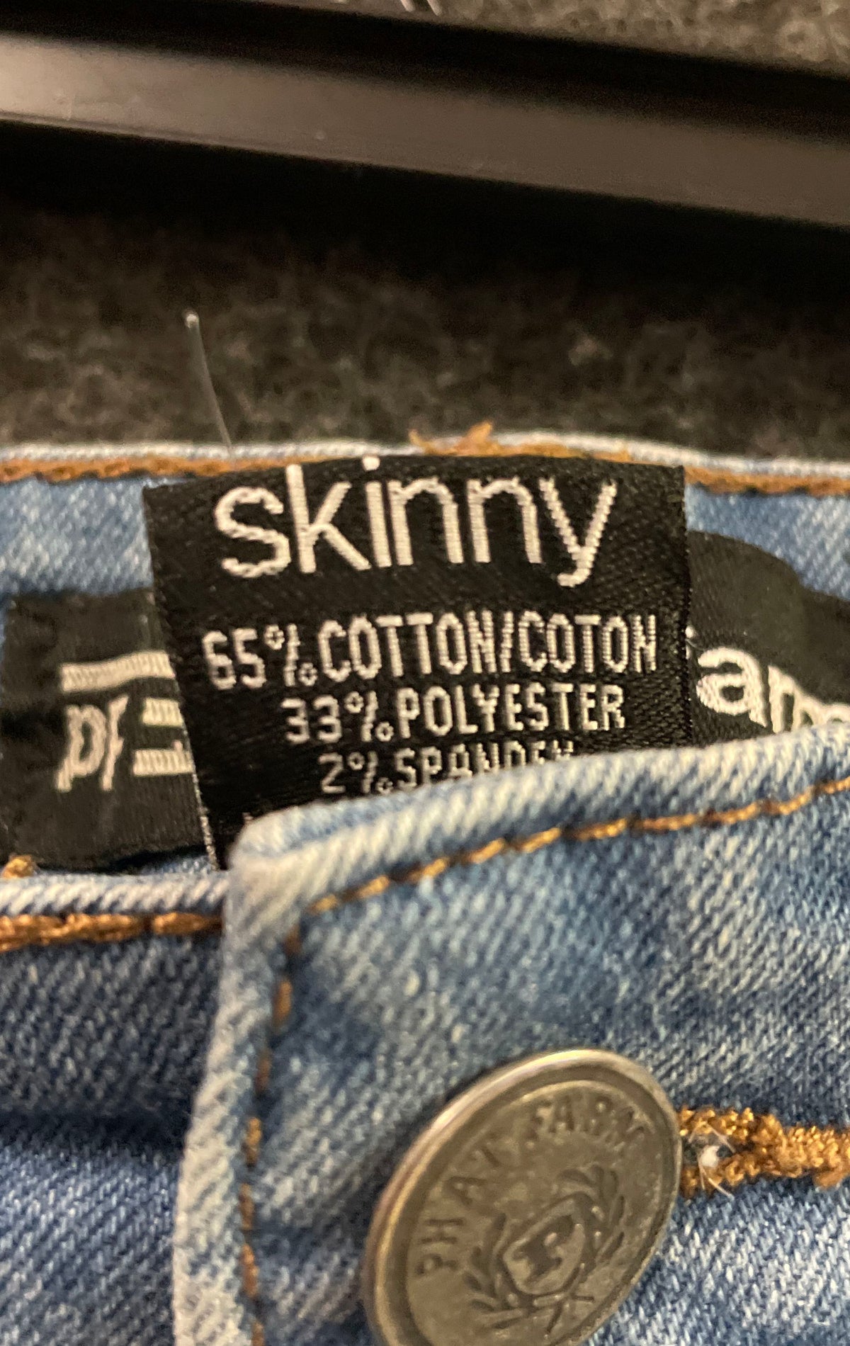 Phat Farm Men's Vintage Y2K Light Wash Skinny Jeans Sandblasted Stretch Sz 36x30
