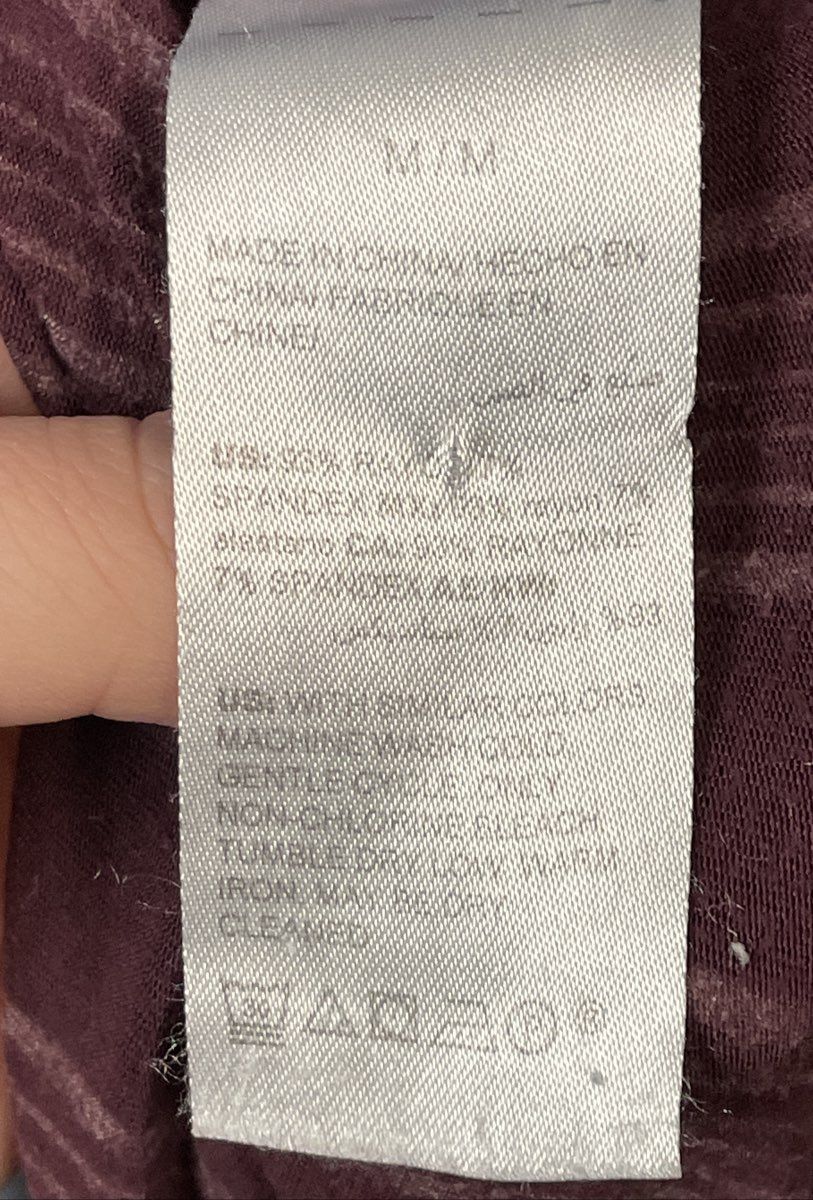 Soma Women's Burgundy Striped Pull On Lounge Pants Size M Short