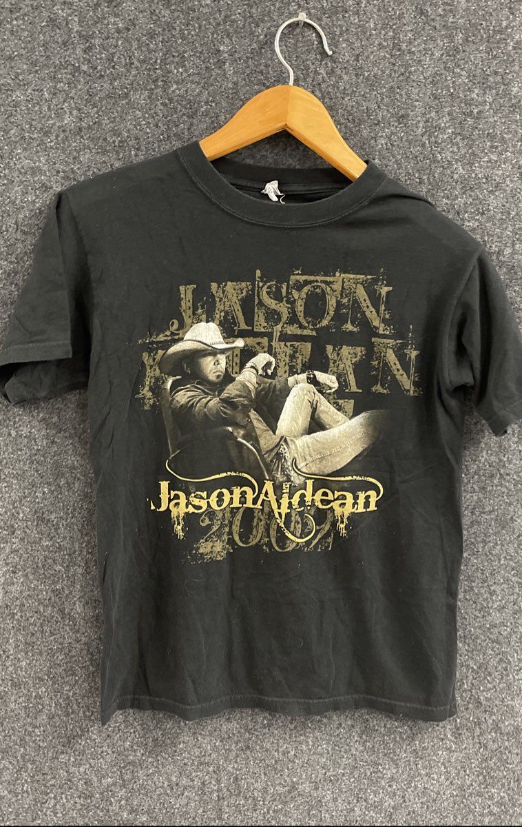 Jason Aldean 2009 Wide Open Tour Concert T-Shirt Double Stitch Anvil Sz M