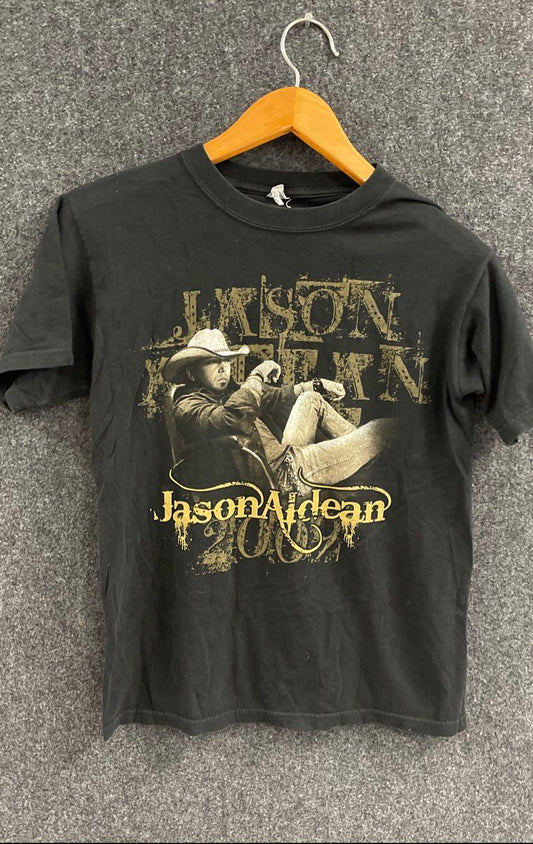 Jason Aldean 2009 Wide Open Tour Concert T-Shirt Double Stitch Anvil Sz M