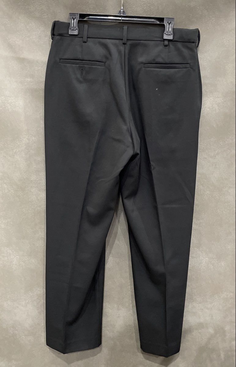 Ben Hogan Men's Black Performance Dress Pants Flat Front Straight Leg Sz 34x30