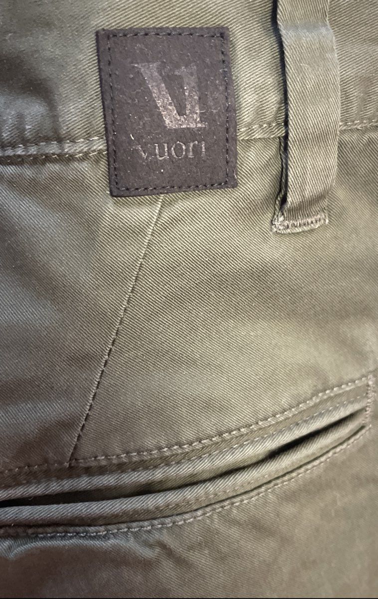 Vuori Men's Olive Green Cotton Stretch Chino Pants Sz 30