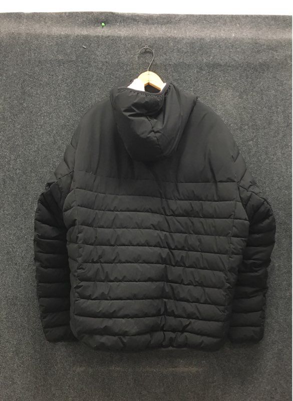 Calvin Klein Men's Black Infinite Stretch Hooded Puffer Jacket Faux Fur Sz XXL