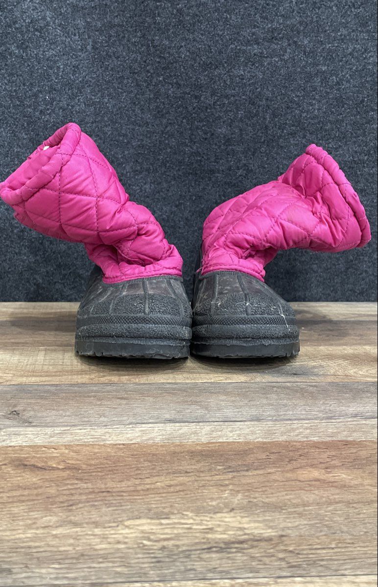 Kid Connection Kids Quilted Faux Fur Lined Snow Duck Boots Purple Black Size 1