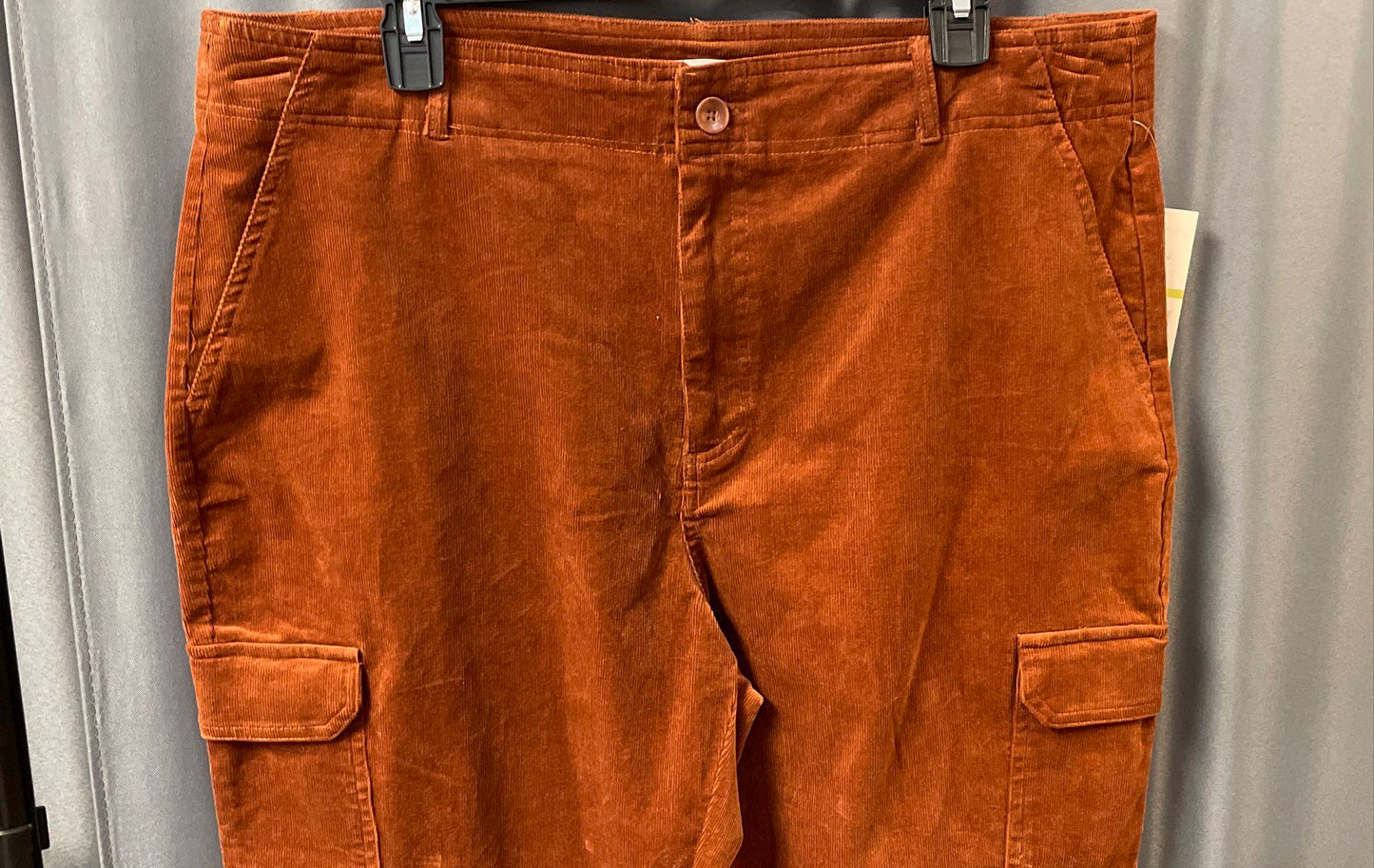 Nanette Lepore Women's Spice Brown Corduroy Cargo Pants NWT Size 14