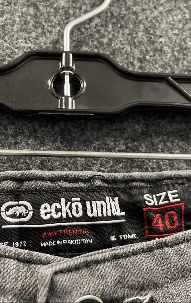 Ecko Unltd Men's Grey Rawthentic Denim Shorts Size 40