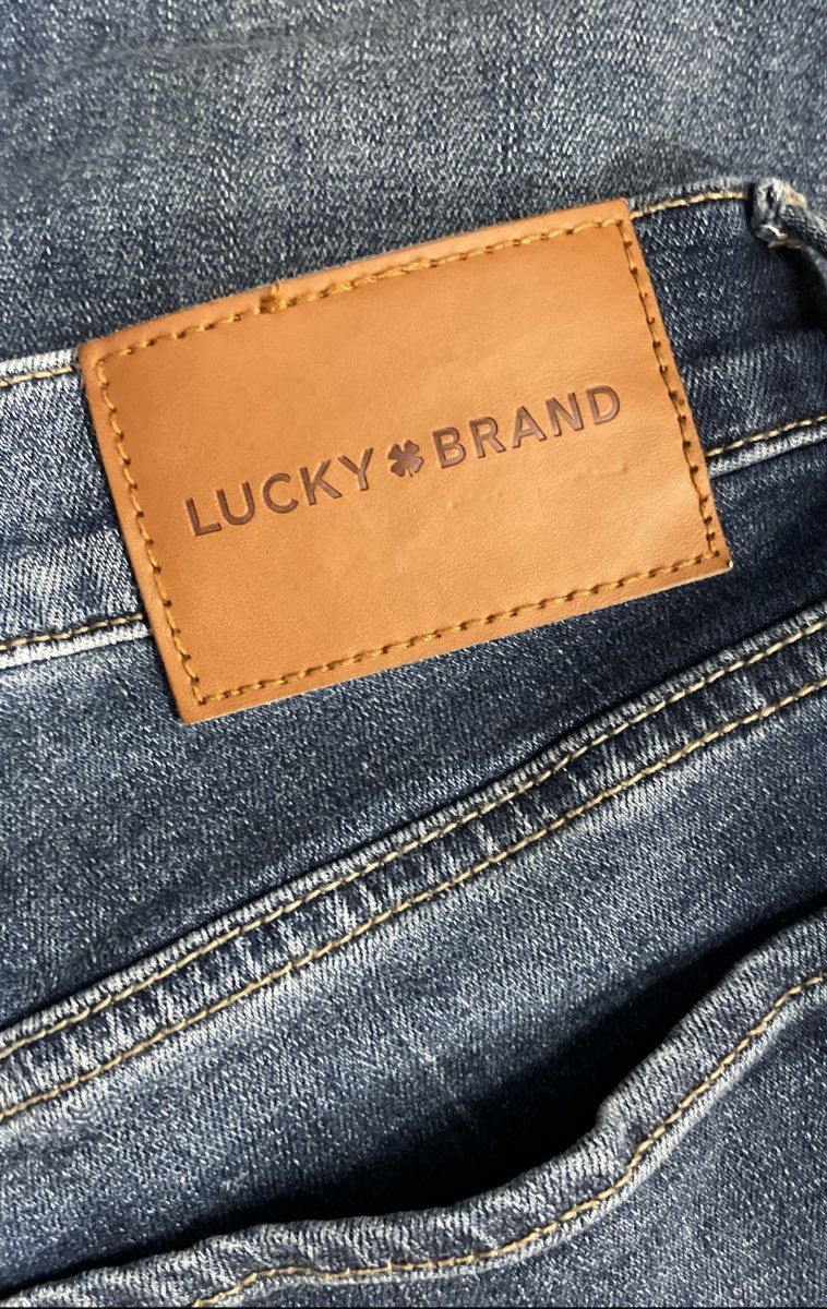 Lucky Brand Women's Sweet Mid Rise Straight Jeans Blue Stretch Denim Sz 10/30
