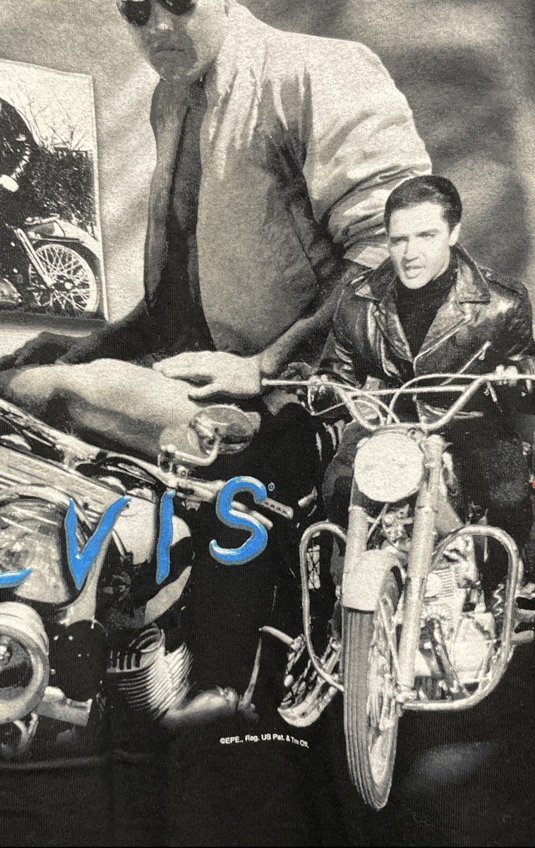 Elvis Presley T-Shirt Motorcycle Graphic Direct From Graceland EPE Sz 2XL