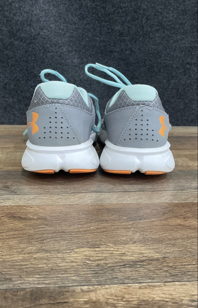 Under Armour Micro G Assert 6 Grey Orange Running Shoes Size 10