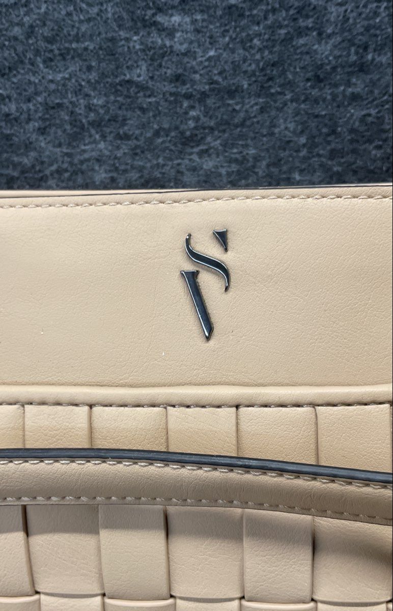 Simply Vera Vera Wang Beige Vegan Leather Raddix Tote Shoulder Bag Handbag NWT