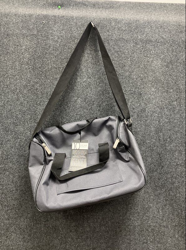 Liz Claiborne Grey Canvas Carry On Duffle Travel Bag NWT