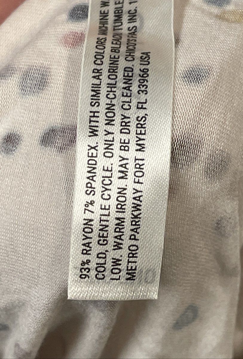 Soma Women's Cream Polka Dot Short Sleeve Nightgown Sleep Shirt Size M