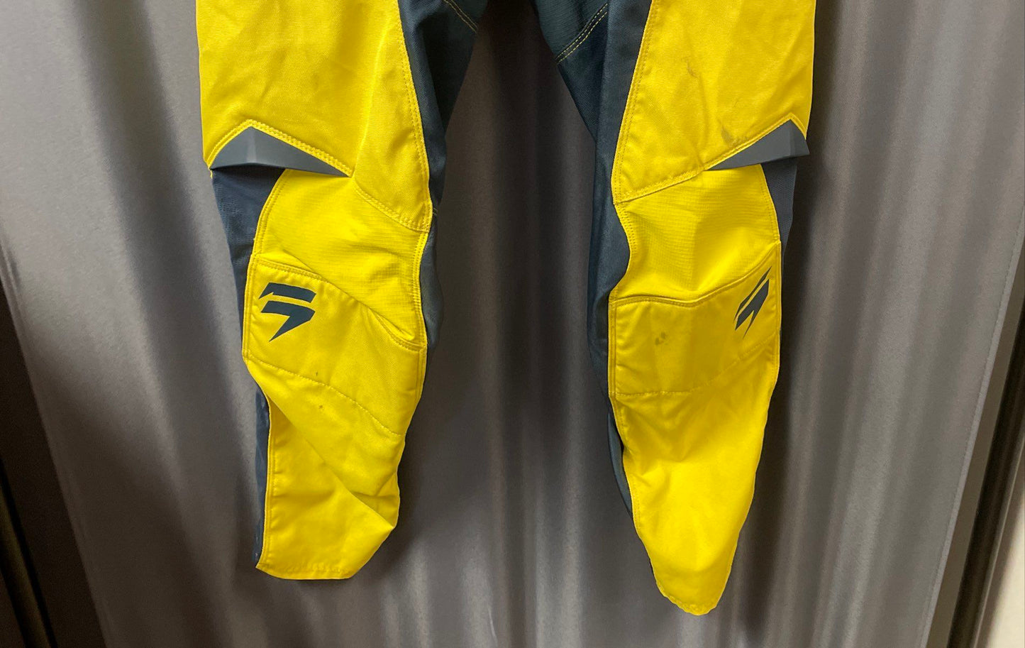 Shift Whit3 Label Motocross Moto Pants Yellow Blue Racing Dirt Bike Sz 26