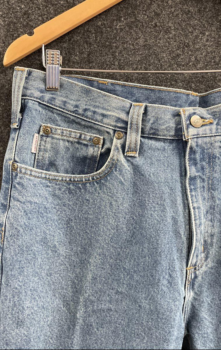Carhartt Men's 100135 Relaxed Fit Blue Cotton Denim Jeans Sz 36x34