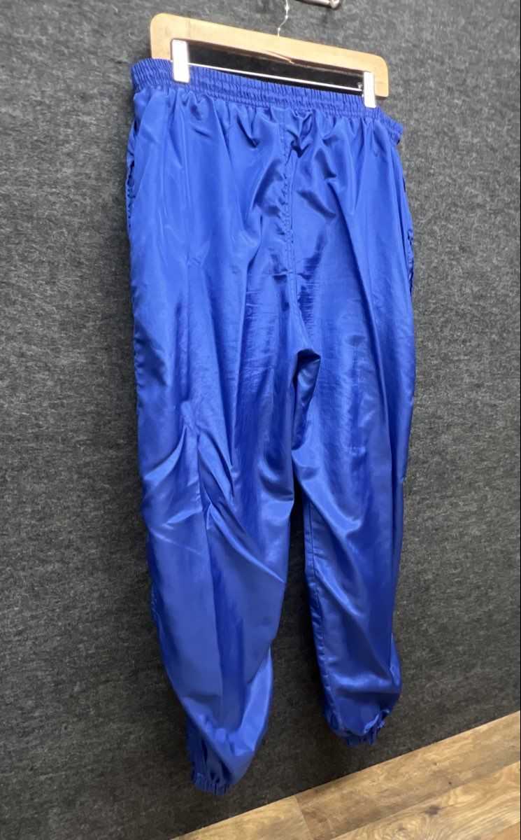 Vintage 90s Nike Men's Blue Nylon Windbreaker Track Pants Baggy Lined Sz XXL