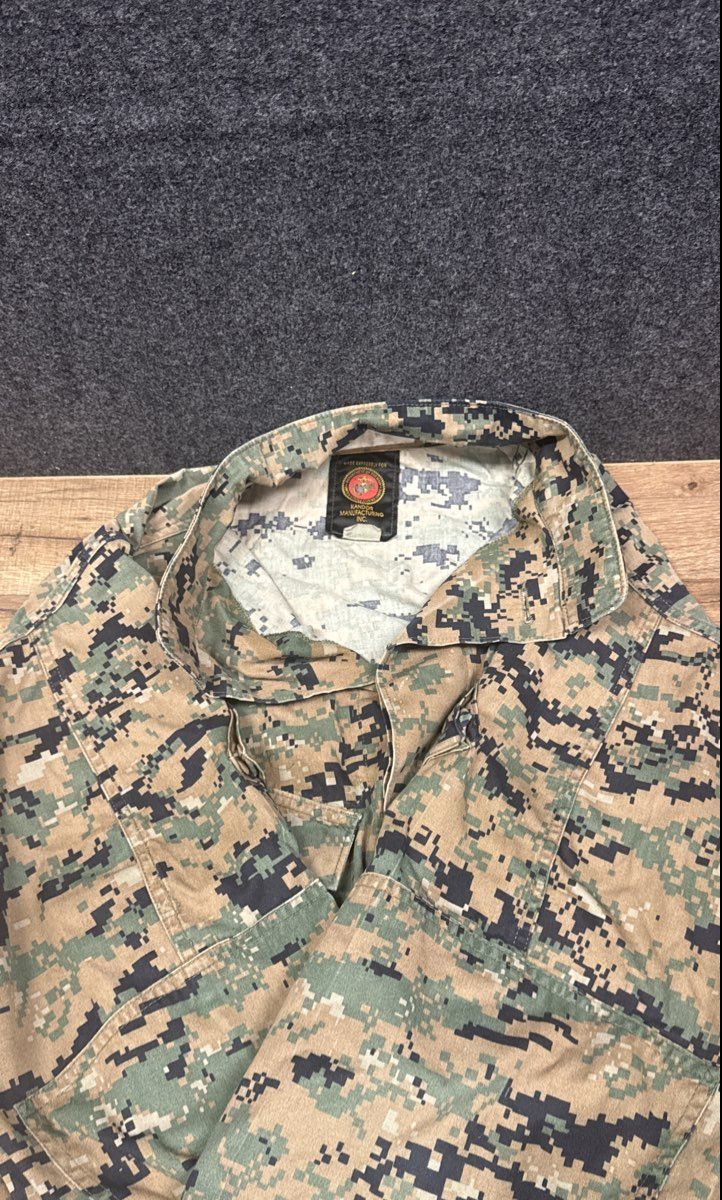 Kandor USMC Men's Vintage MCCUU MARPAT Woodland Digital Camo Combat Blouse