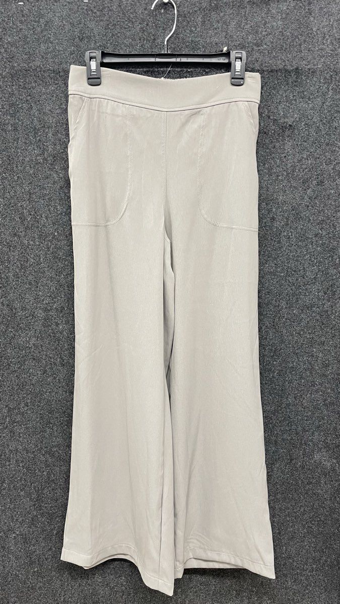 Max Studio Women's Dove Grey Easy Wide Leg Pants Elastic Waist NWT Sz S