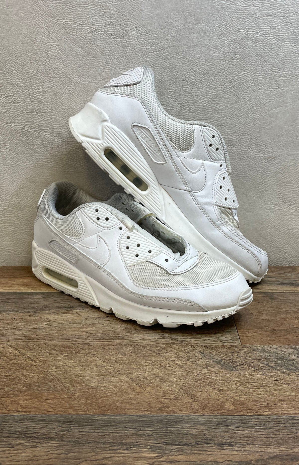 Nike Air Max 90 Triple White CN8490-100 Men's Sneakers Size 10.5