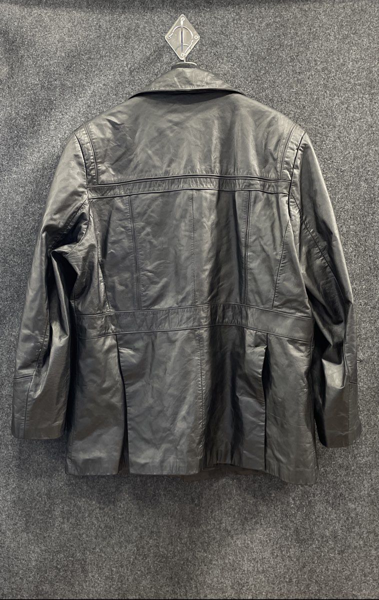 Vintage 80s Golden Collection Raffaelo Men's Black Leather Jacket Sz L 46