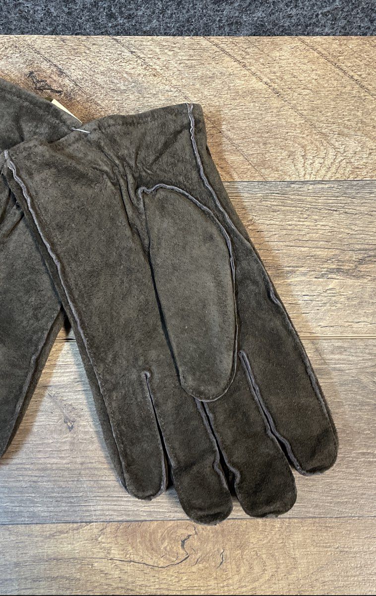 Vintage 90s Men's Brown Suede Leather Thinsulate Insulated Gloves Size L NWT