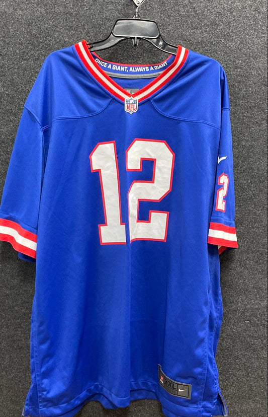 Nike Men's NFL New York Giants Darren Waller #12 Blue Game Jersey Sz 3XL