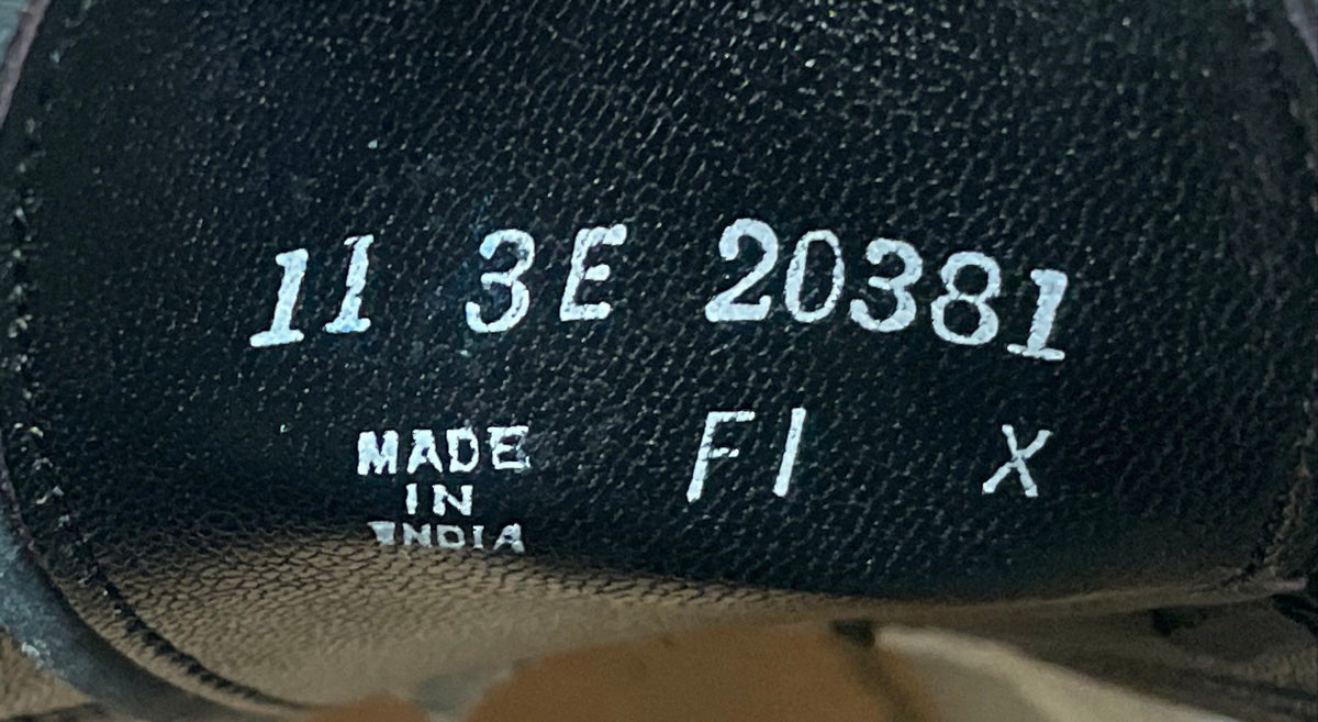 Florsheim Wingtip Oxford Black Leather Dress Shoes Men's Size 11 3E