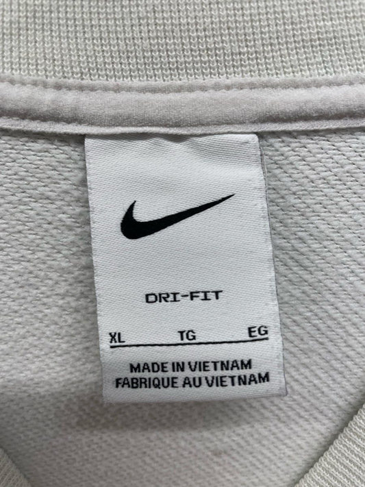 Nike Women's Dri-FIT Get Fit French Terry Sweatshirt Sail Pink Sz XL