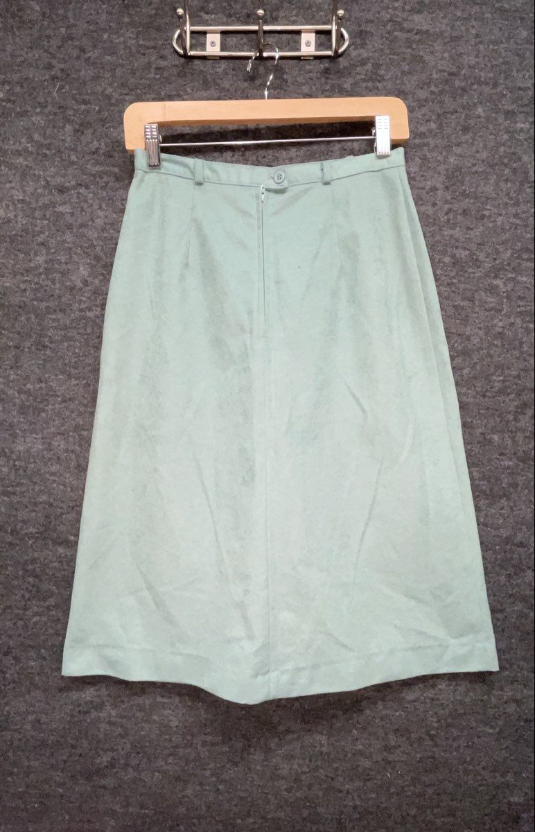 Vintage 90s Chestnut Hill Women's Mint Green 2 Piece Pant Suit Blazer Sz 11/12