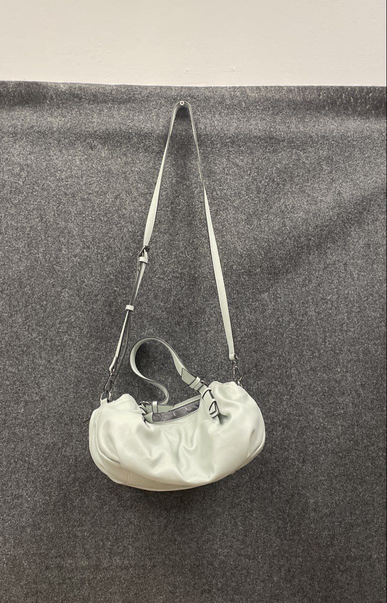 Simply Vera Vera Wang Pale Sage Green Faux Leather Satchel Crossbody Bag