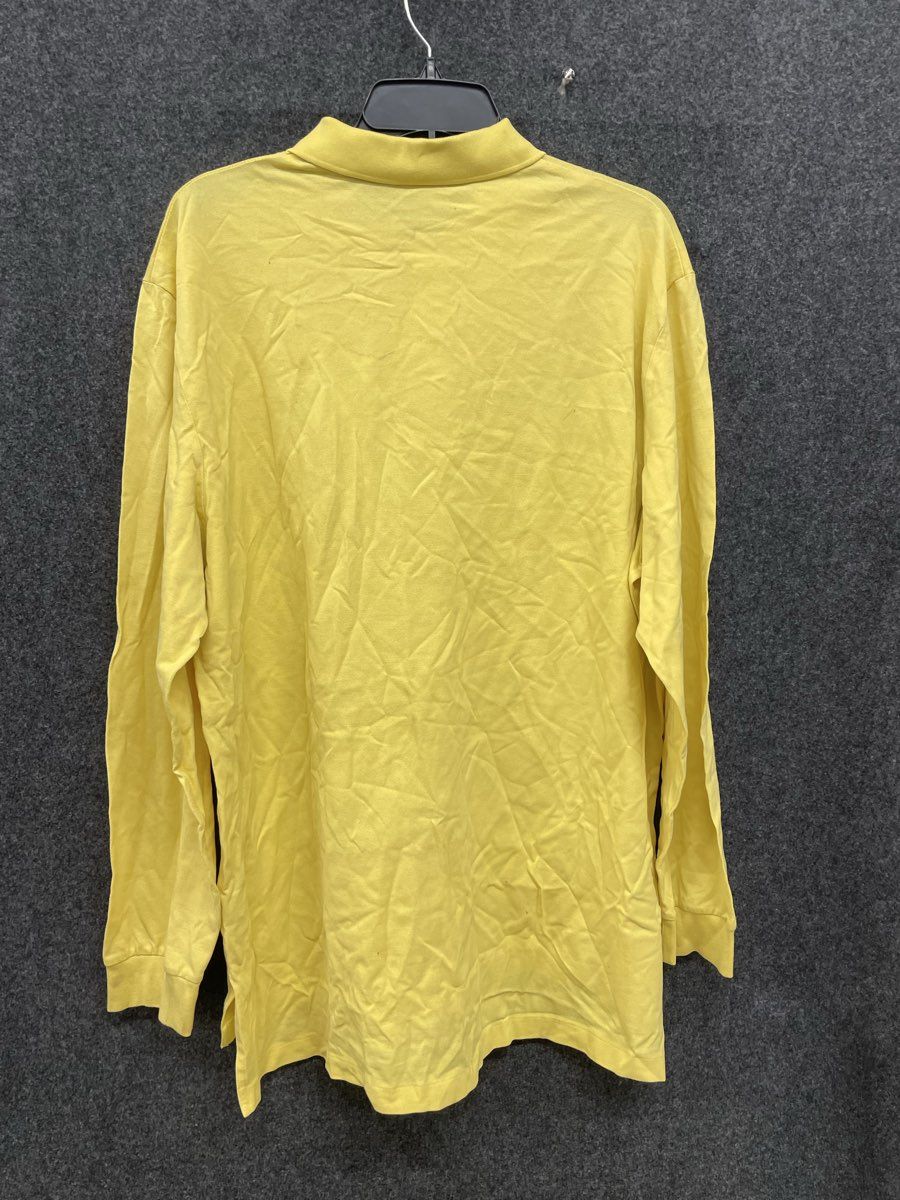 Polo Golf Ralph Lauren Men's Yellow Long Sleeve Pima Cotton Polo Shirt Size XL