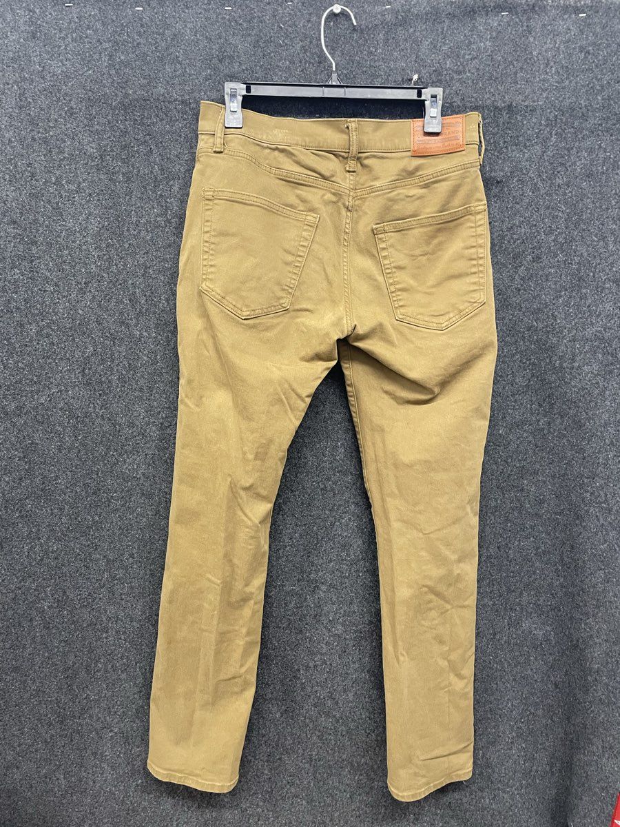 Lucky Brand Men's Khaki 5-Pocket Straight Leg Twill Pants Sz 30x32