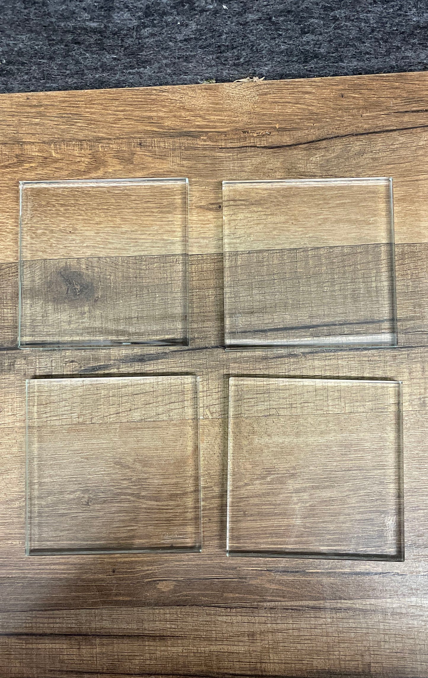 Set of 4 Oleg Cassini Crystal Square Coasters [IOB]