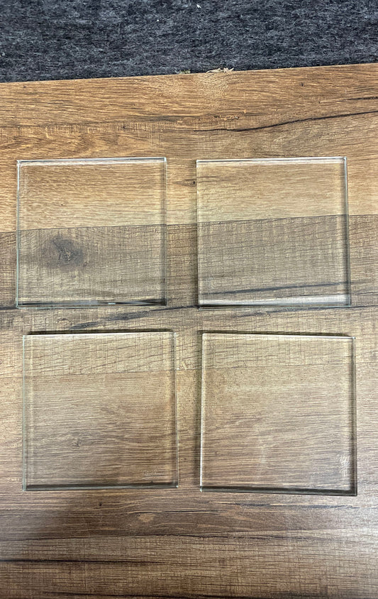 Set of 4 Oleg Cassini Crystal Square Coasters [IOB]
