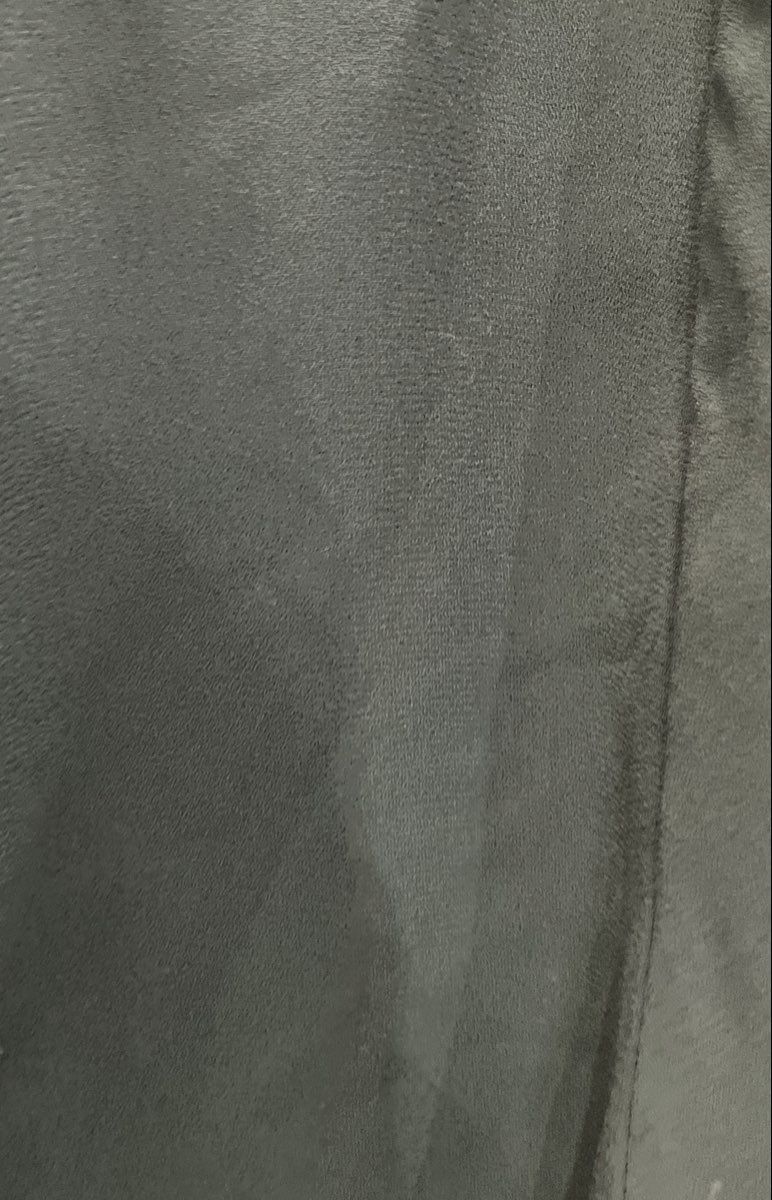LOFT Women's Dark Green Split Neck Bell Sleeve Mixed Media Blouse Size M