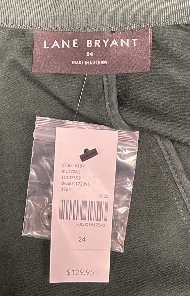 Lane Bryant Women's Dark Green One-Button Blazer Jacket Sz 24 NWT