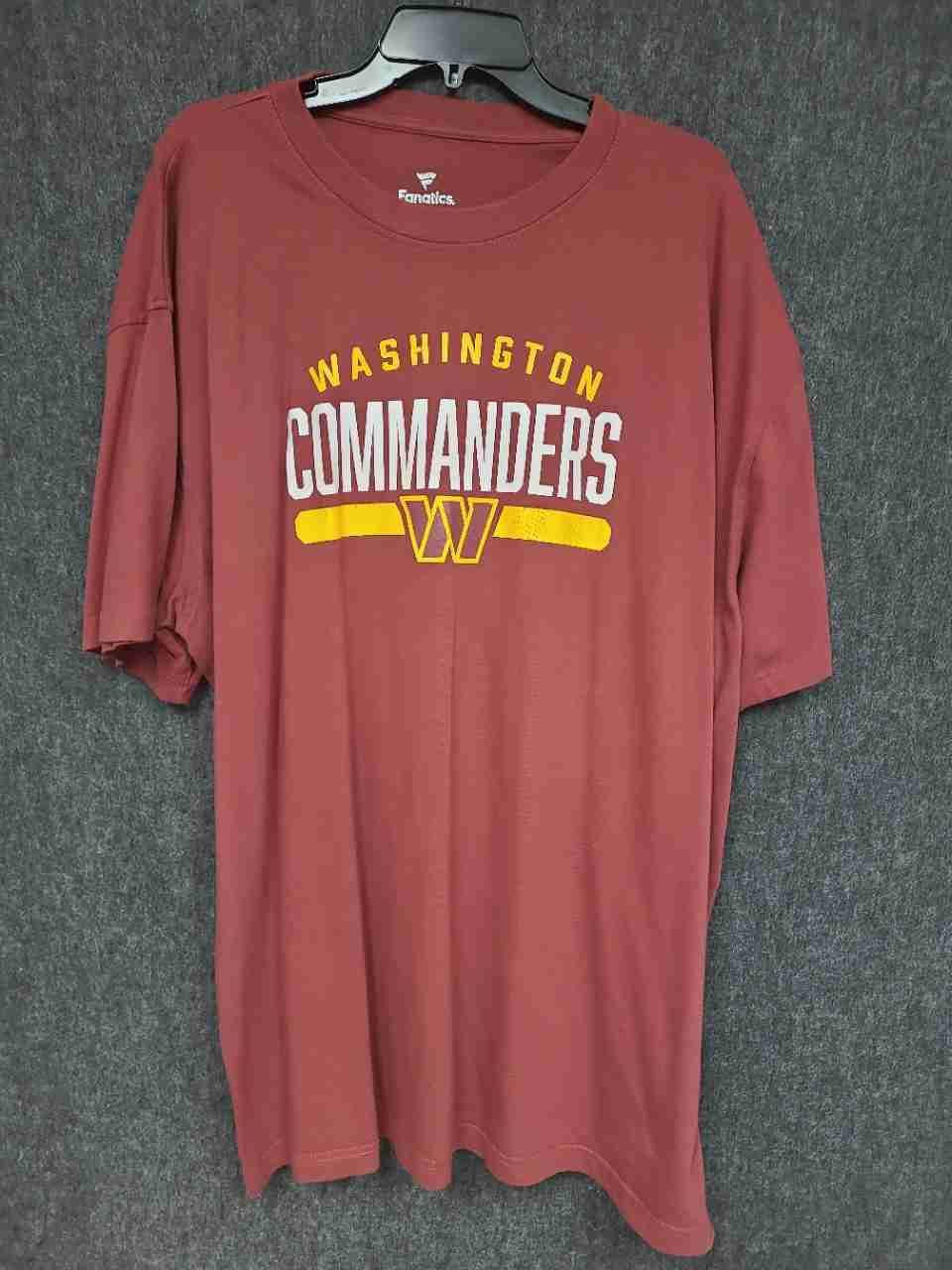 Fanatics Men's Washington Commanders Burgundy NFL Graphic T-shirt Sz 3XL