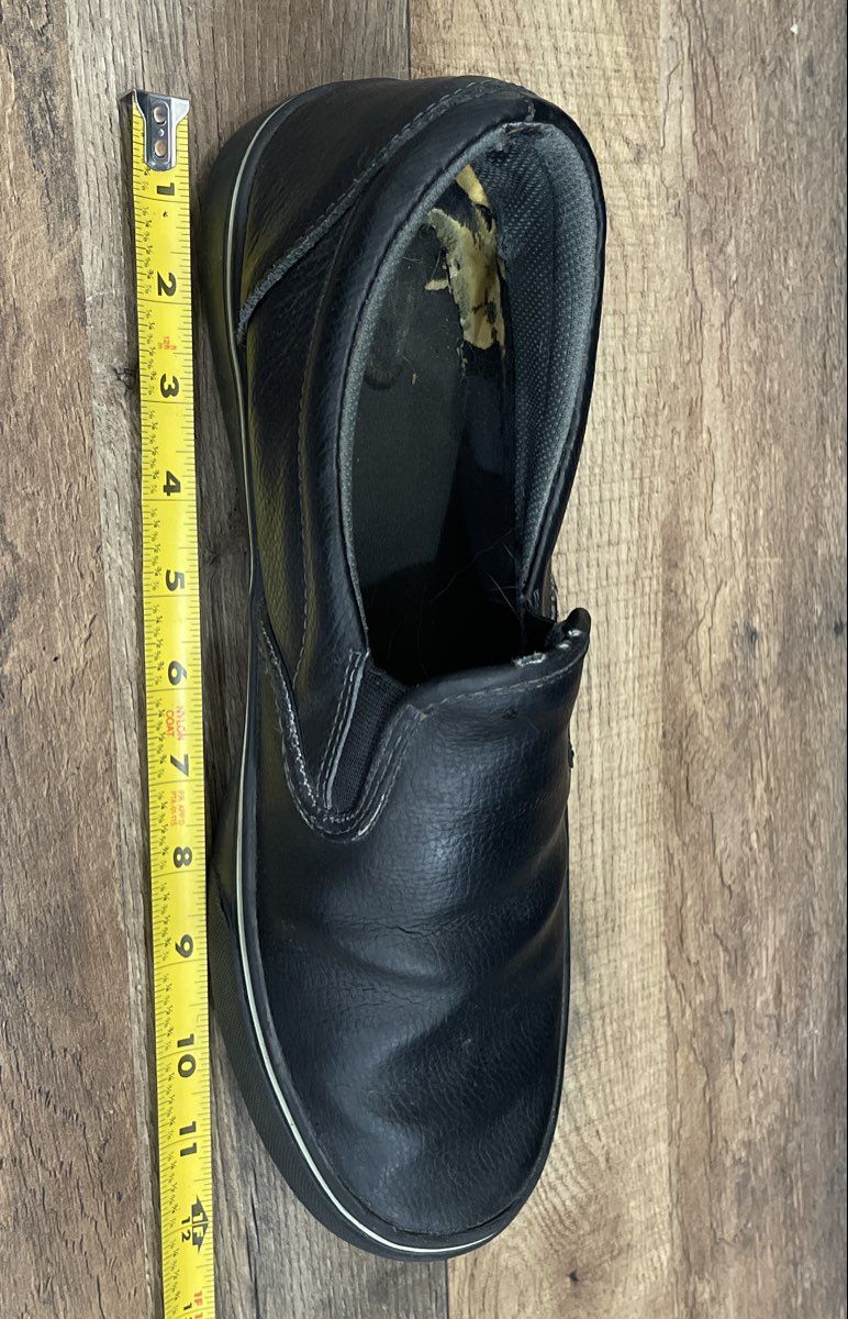 Tredsafe Black Slip-On Slip Resistant Work Shoes Size 12