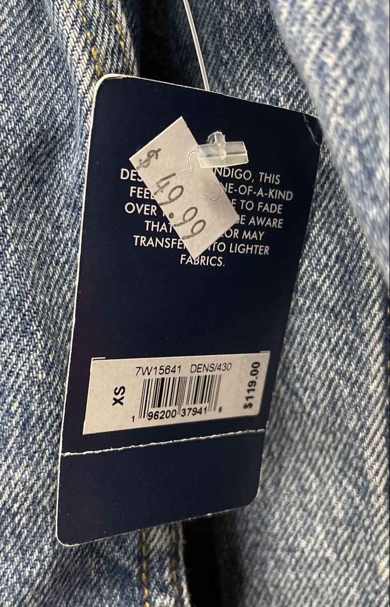 Lucky Brand Women's Blue Denim Trucker Jacket Light Wash NWT Sz XS