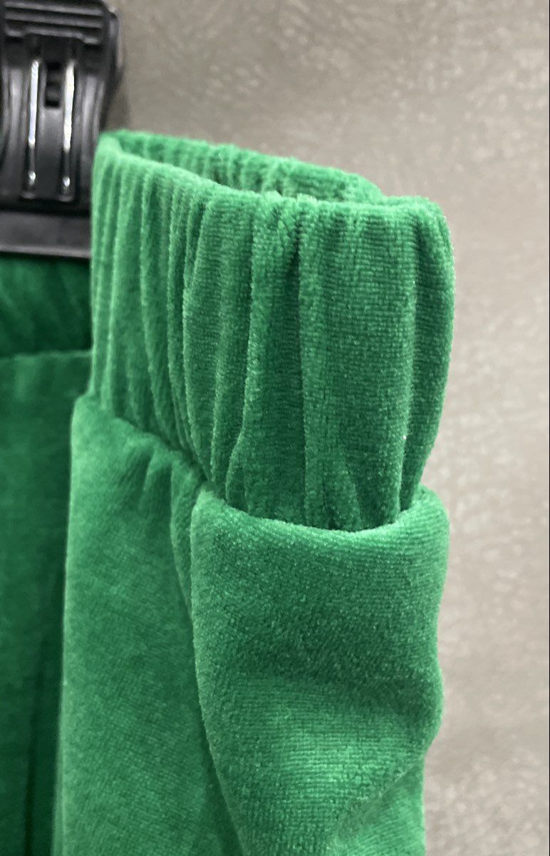 Seventh Avenue Women's Green Velour Pajama Loungewear Pants Pockets Sz 2X
