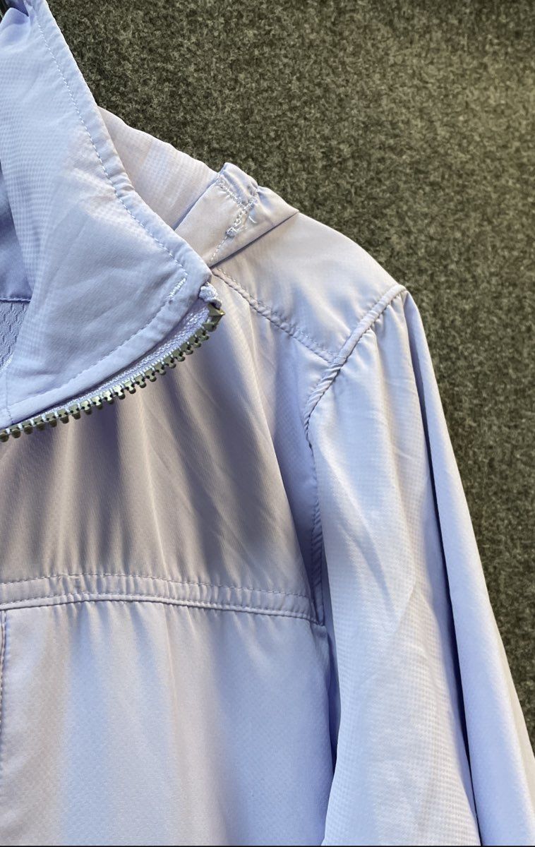 Avalanche Women's Light Purple Lavender Full Zip Hooded Windbreaker Jacket Sz M