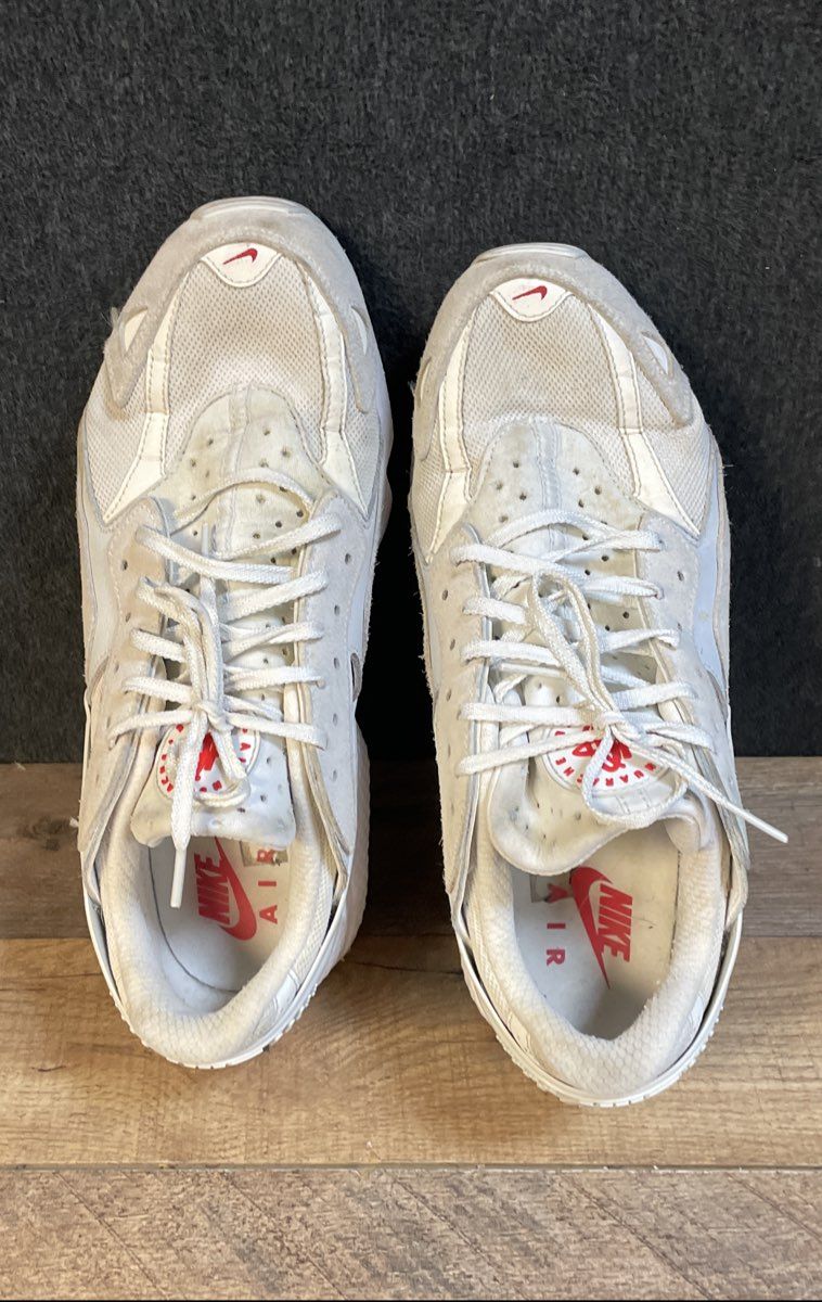 Nike Air Huarache White University Red Running Lifestyle Sneakers Size 11