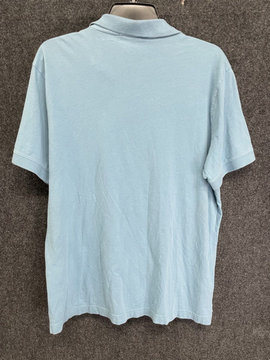 Nike Men's Light Blue Short Sleeve Cotton Polo Shirt Embroidered Logo Size L