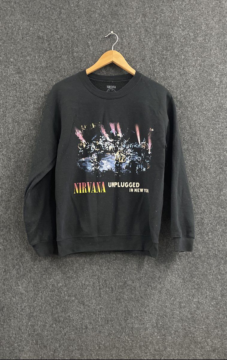 Nirvana Unplugged in New York Tracklist Sweatshirt Official Reprint Sz S
